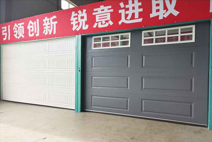 What are the opening modes of garage doors?