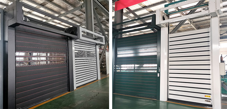 What are the common opening modes of Aluminum spiral rapid door?