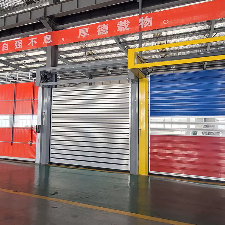 Outdoor Insulation Aluminum Spiral Rapid Door