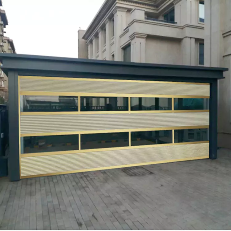 Villa Aluminum Alloy Glass Sectional Door